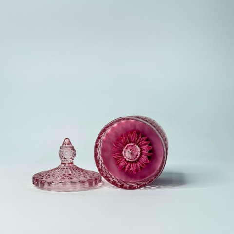 Cukierniczka świeca sojowa różowa