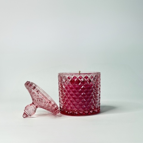 Cukierniczka świeca sojowa różowa