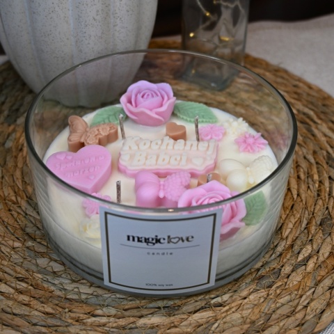 Świeca sojowa Dla Babci duża