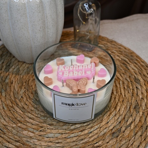 Świeca sojowa Dla Babci średnia