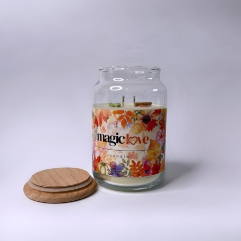 Świeca sojowa Magic Love duży słoik