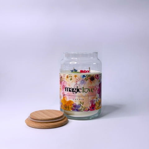 Świeca sojowa Magic Love duży słoik
