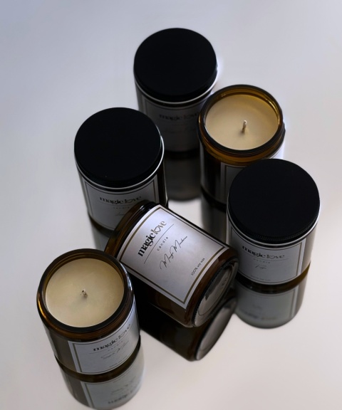 Świeca sojowa classic bursztynowy słoik