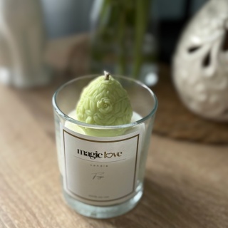 Świeca sojowa zielone Wielkanocne jajko